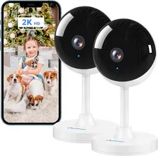 Indoor Security Camera, 2K 3MP Cameras for Home Security | Motion Detection, Pet