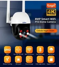 8MP 4K WiFi Security Camera Night Vision Two‑Way Audio Home IP Surveillance Cam