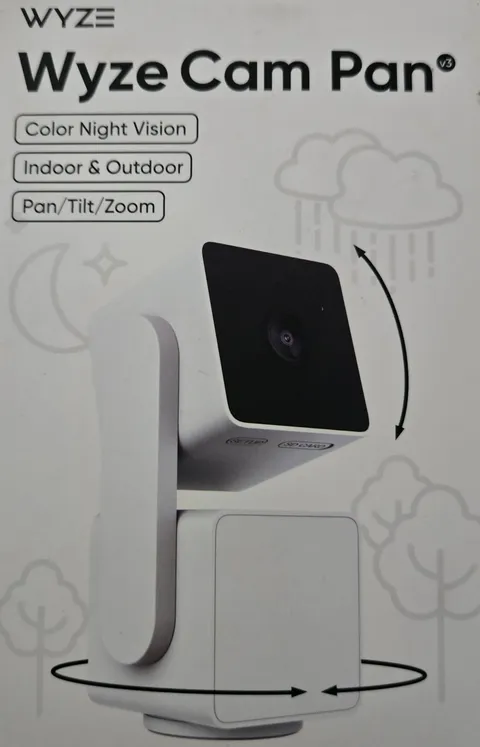 Wyze Cam Pan V3 1080p Indoor/Outdoor Wi-Fi Pan Tilt Zoom Smart Home Camera NEW