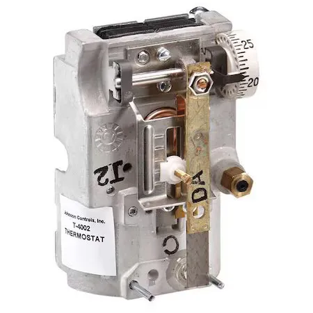 Johnson Controls T-4002-9012 Pneumatic Thermostat, Single Temperature, Heating