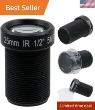 25mm 5MP CCTV Camera Lens Super Clear,5MP HD CCTV Security Camera Wide Angle ...