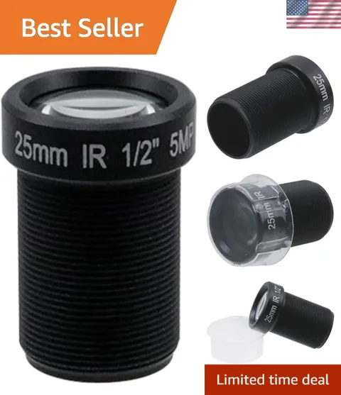 25mm 5MP CCTV Camera Lens Super Clear,5MP HD CCTV Security Camera Wide Angle ...