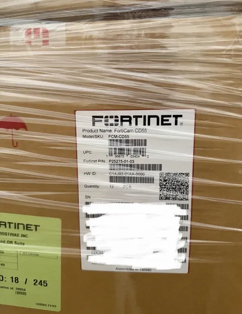 FCM-CD55 Fortinet 5 Megapixel Fixed Dome IP Camera ( LOT OF 12 )