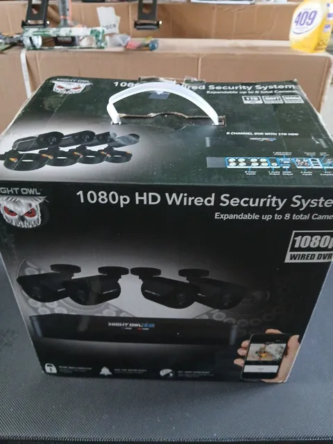 New Night Owl 1080p HD 4 Cameras 1TB 8 Channel Wired Security System Black