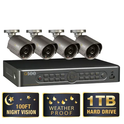 Q-See Premium Series 8-Channel 1TB HDD with (4) 700 TVL Cameras