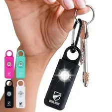 Original Defense® Siren Self-Defense Alarm (Black) - 130 dB Keychain Alarm w...