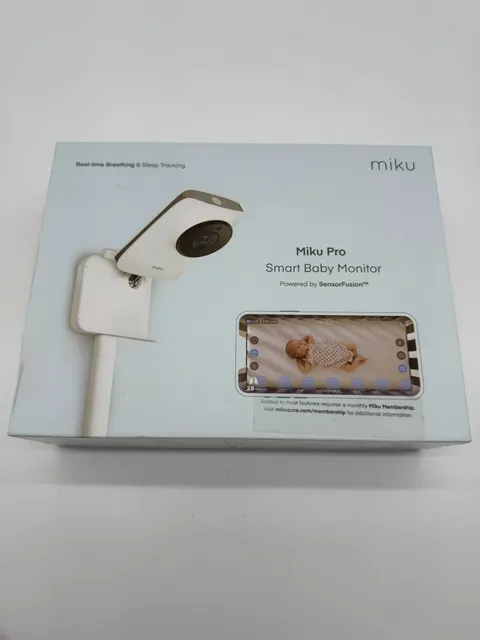 Miku Pro Smart Baby Monitor Camera Live Breathing 1080p WiFi Night Vision 2-Way