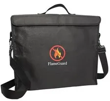 Large Fireproof Document Bag 16x13x3” Water Resistant + Removal Shoulder Strap