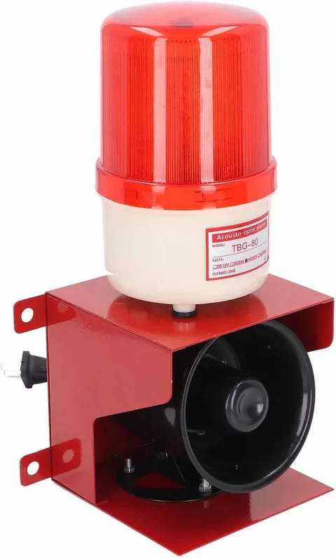 Industrial Alarm, Emergency Warning Light Outdoor Alarm,Alarm Siren with Strobe 