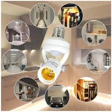 Versatile Screw-In Motion Sensor Socket - 16-23ft Range