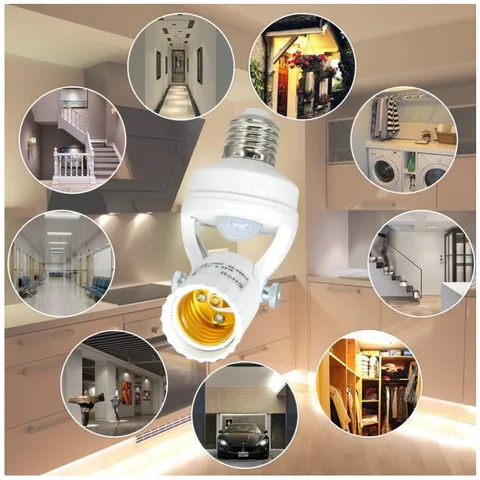 Versatile Screw-In Motion Sensor Socket - 16-23ft Range