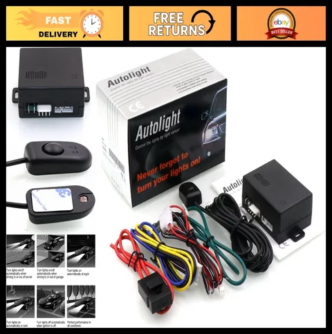 12V Auto Light Sensor System - Safety Accessory for Automatic Headlight Control