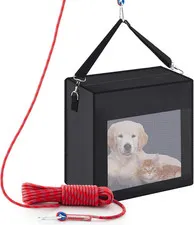 Pet Fire Escape Bag Dog Evacuation Kit 50ft Rope Rescue Carrier up to 55lb Home
