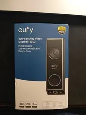 Eufy Security Video Doorbell E340 2K Wired/Wireless Dual Cameras 