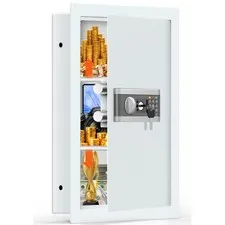 25.6 Tall Fireproof Wall Safes Between the Studs 16 Centers, Hidden Wall Safe