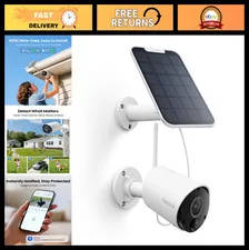 Wireless 2K Solar Outdoor Security Camera, 5MP Smart AI Detection, Argus Eco