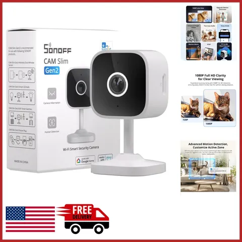 1080p Indoor Security Camera with Motion Detection for Pets and Babies
