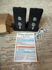 Wireless Voice Intercom Doorbell Rechargeable 1/2 Mile Range 3 Volume Levels