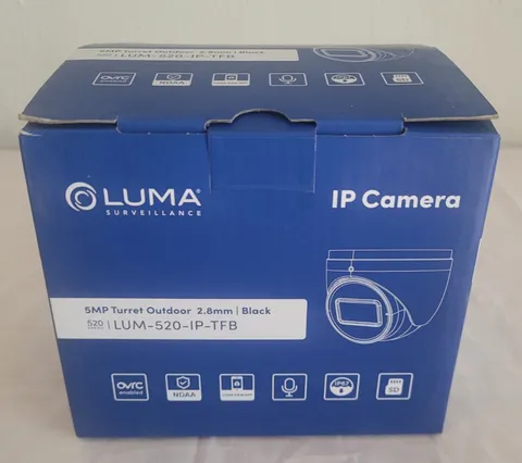 Luma Surveillance 5MP Turret Outdoor Wired IP Camera LUM-520-IP-TFB - Black