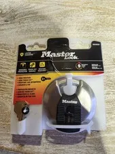 Master Lock M50XKAD Keyed Disc Padlock Security 9 Weather Resistant 2 Keys