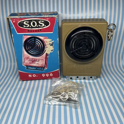 Vintage NOS Vigilant Burglar Alarm Radar Brand S.O.S. No. 996, Tested Works
