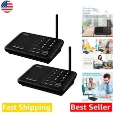 Pro 10-Channel Wireless Intercom 5280ft Range Power Bank Compatible Home Office
