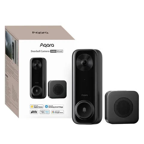 Aqara G410 Wired PoE Smart Video Doorbell Camera 2K HD HomeKit Wi-Fi 6 Chime NIB