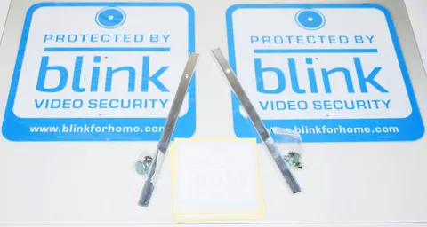2 Blink Video Security Yard Sign Camera Monitoring Waterproof 4 Window Stickers