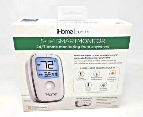 iHome Control 5-in-1 SmartMonitor iSS50 Smart Home Monitoring FACTORY SEALED