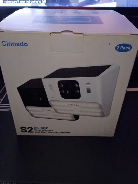 Cinnado S2 2K Solar Wireless Wi‑Fi Outdoor Cameras 2-Pack PIR Two-Way Audio
