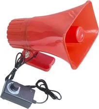 Outdoor Alarm Security Siren, AC110V Red Safety Horn for Public Emergency Ala...