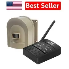 Hosmart 1/2 Mile Driveway Motion Sensor - Easy Install, Multi-Chime Alert System