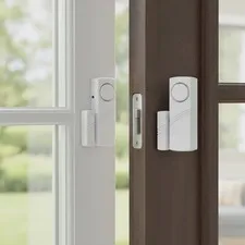 2 Pack Contact Sensor Alarm System - Long-Lasting Battery for Home Security