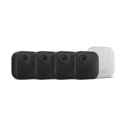 Blink Outdoor 4 XR two-year battery camera 4x security coverage 4 camera - Black