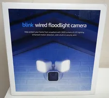 Blink Wired Floodlight Camera 2600 Lumens Outdoor HD Two-Way Siren Alexa