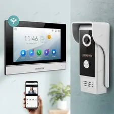 HOMSECUR 7" Waterproof WIFI Video Door Phone Intercom Doorbell External Memory