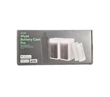 Wyze Battery Cam Pro 2-Pack - 2K HDR Wireless Cameras w/Mounts  SEALED