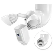 Eave Mount For Floodlight Cameras 90 Degree Soffit Adapter Bracket White Color