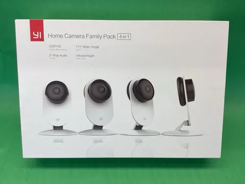 Yi Home Infrared Night 720p Camera Family Pack  4-in-1 Wide Angle 2-way Audio