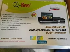 Q-See ~ QSDR74RTS DVr  - 4 Channel -  Security System Recorder with 7” LCD