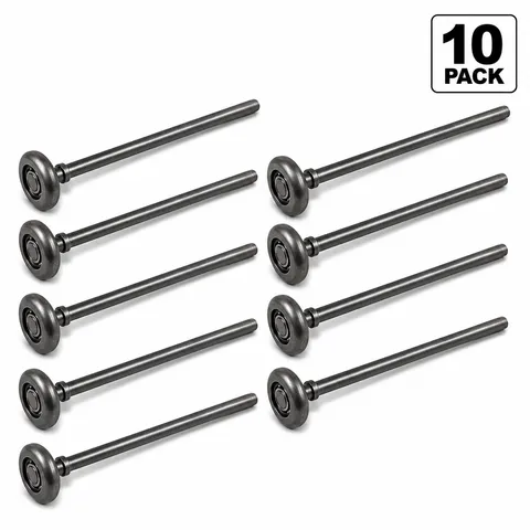 Garage Door Roller 7" Long Stem for 2" Track Steel Commercial Grade (10pcs)