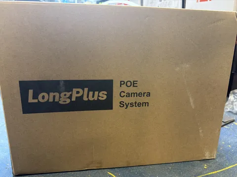 LongPlus 4K PoE Security (8)Camera System, 12MP H.265+ 16CH NVR with 4TB Hhd 