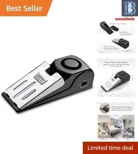 Loud 120DB Door Stop Alarm - Easy Install Security Solution for Travel & Home