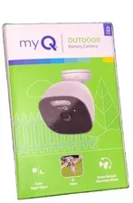 Outdoor Battery Camera Wireless Wi-Fi 2K Spotlight White Chamberlain Compatible