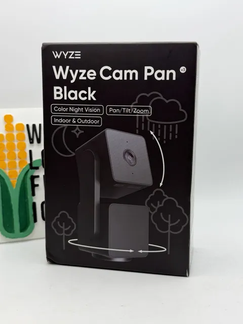 WYZE Cam Pan v3 Black 360° Tilt/Zoom  Smart Home Security Camera-NEW & SEALED
