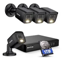 8CH H.265+ 3K Lite Wired Security Camera System,4X 2MP Cam, 1TB HDD 8 Channel DV