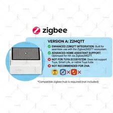 Zigbee Rain Sensor with Brightness Detector,Rainfall Monitor Raindrop Detector f