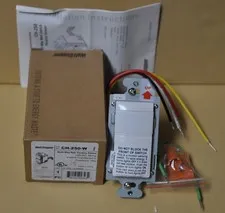 New WattStopper CH-250-W Multi-Way Resi Vacancy Sensor 120C, 60 Hz 600W