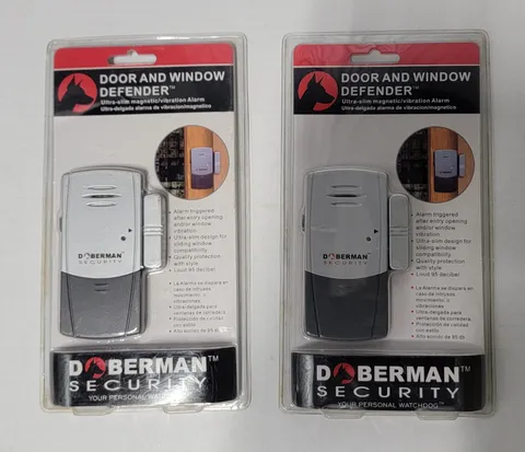 Lot of 2 Doberman Security SE-0101 Door & Window Alarms Ultra-slim Magnetic