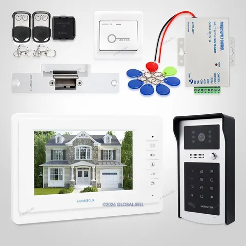 7inch Hands-free Video Door Entry Call System with Mute Mode for Home Security